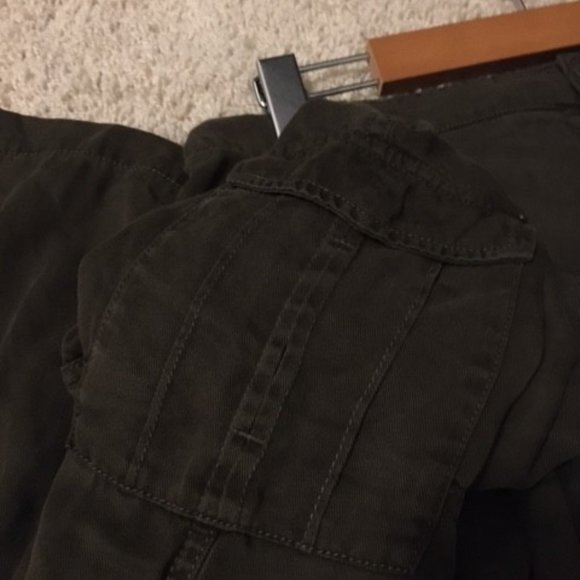 Velvet Heart Dark Olive Green Tencel Cargo Style Pants - Picture 3 of 6